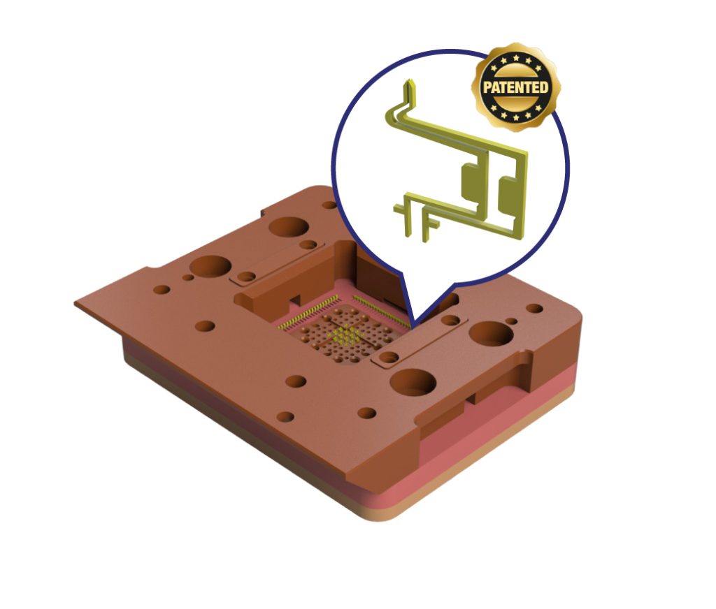 QFN QFP Socket with Cantilever